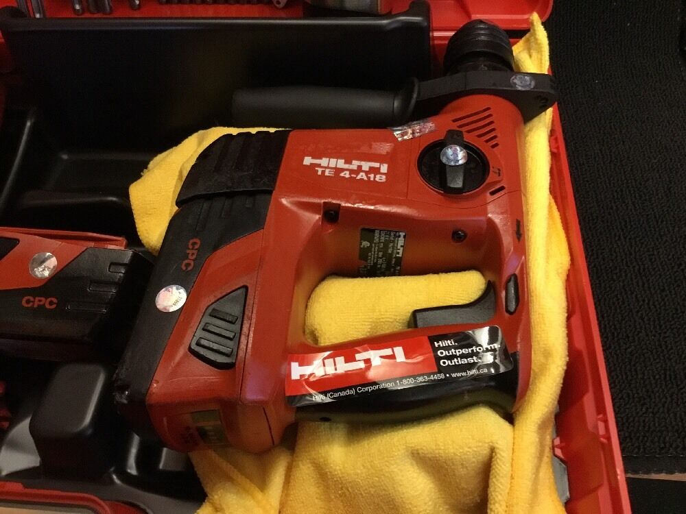 HILTI TE 4-A18 PREOWNED, FREE COFFEE MUG, BITS AND EXTRAS