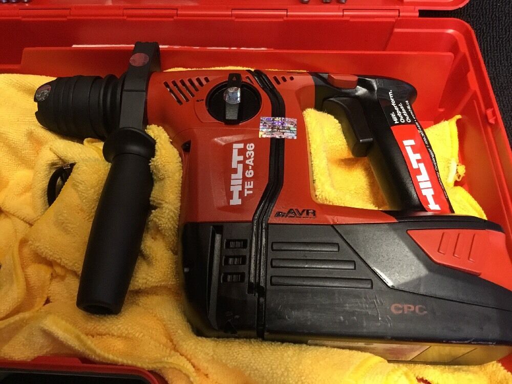 HILTI TE 6-A36 DISPLAY, FREE LASER METER, BITS, FAST SHIP