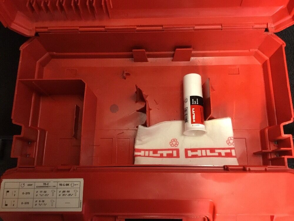 HILTI TE 24 CASE (THIS IS ONLY CASE), PREOWNED, FREE GREASE