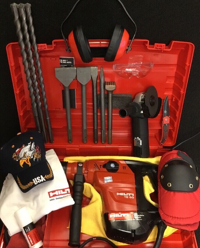 HILTI TE 60, GREAT CONDITION, STRONG, FREE ANGLE GRINDER AND EXTRAS