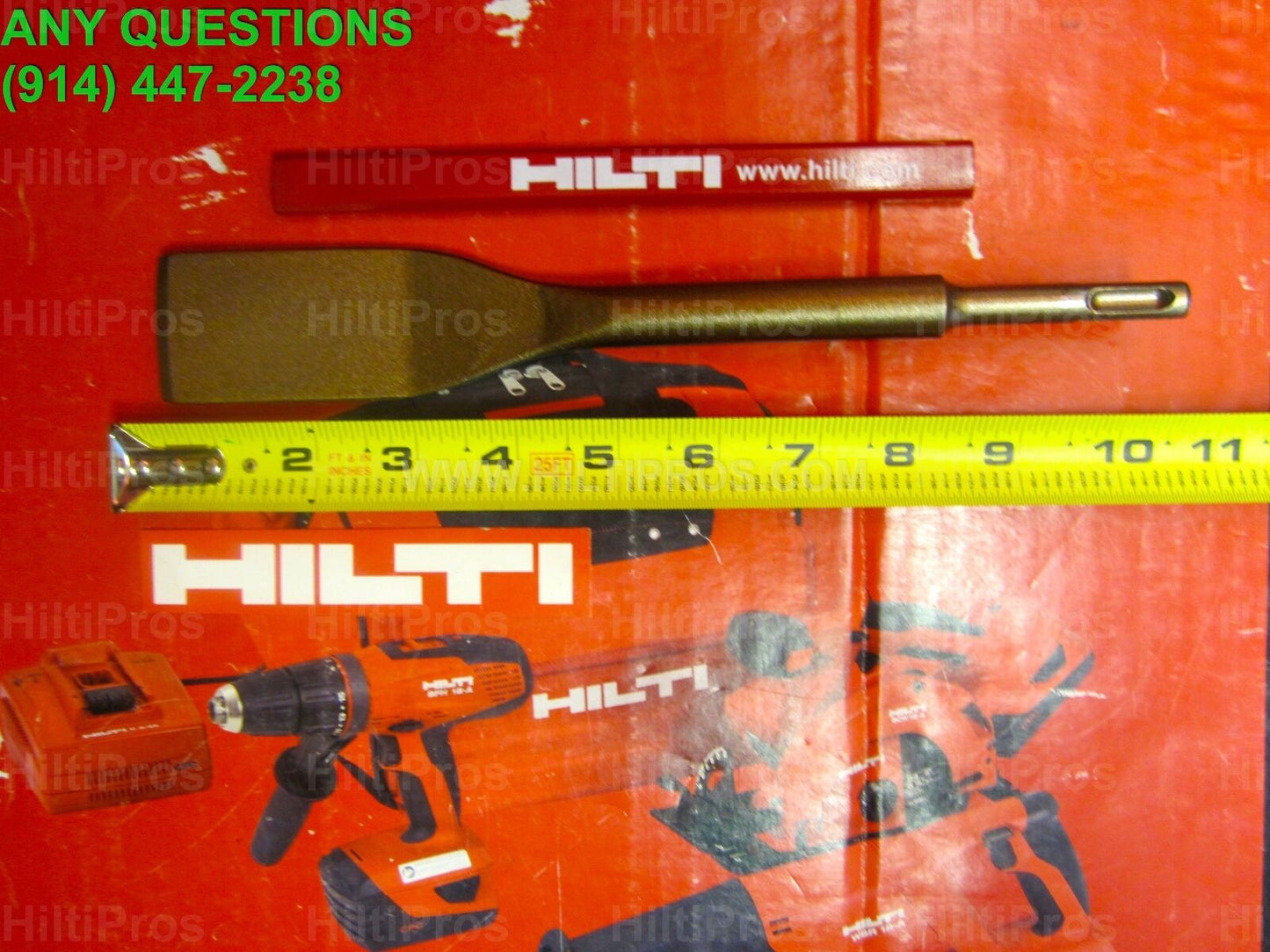 HILTI NARROW BENT FLAT CHISEL/SCRAPER TE-CP, 1-1/2" X 10"