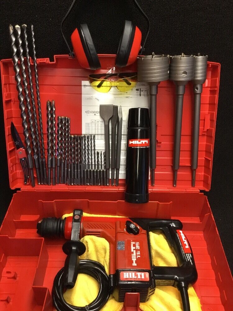 HILTI TE 35, EXCELLENT CONDITION, FREE BITS & CHISEL,THERMO BOTTLE