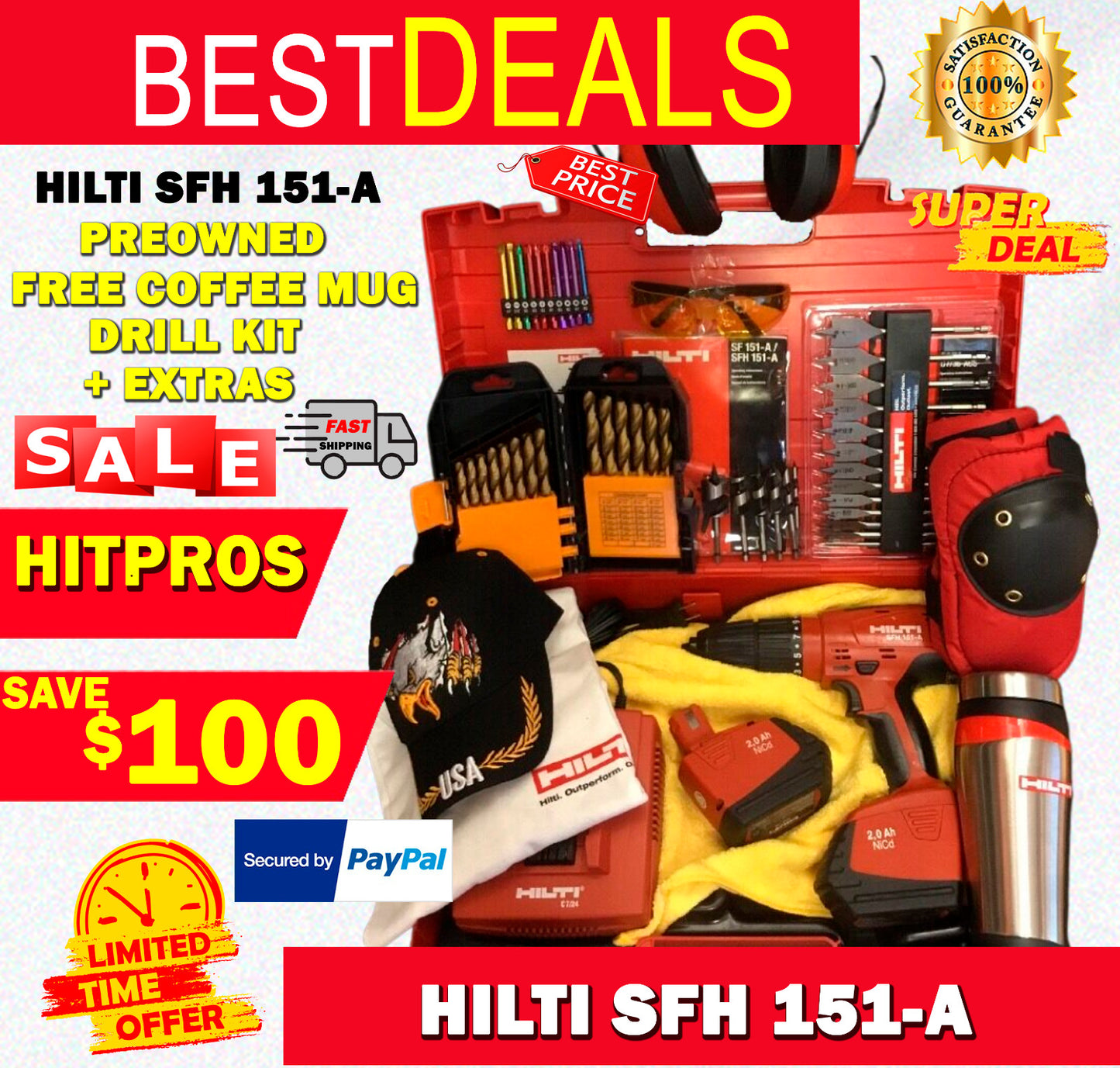 HILTI DRILL SFH 151-A, PREOWNED