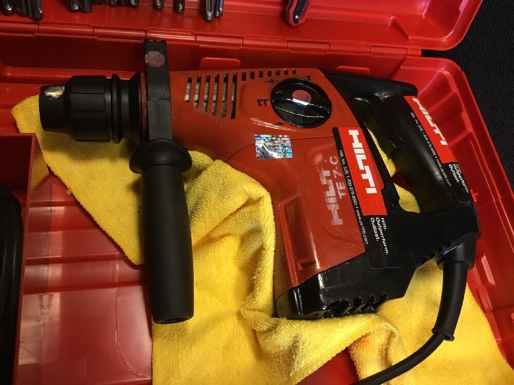 HILTI TE 7-C, PREOWNED, FREE COFFEE MUG, BITS