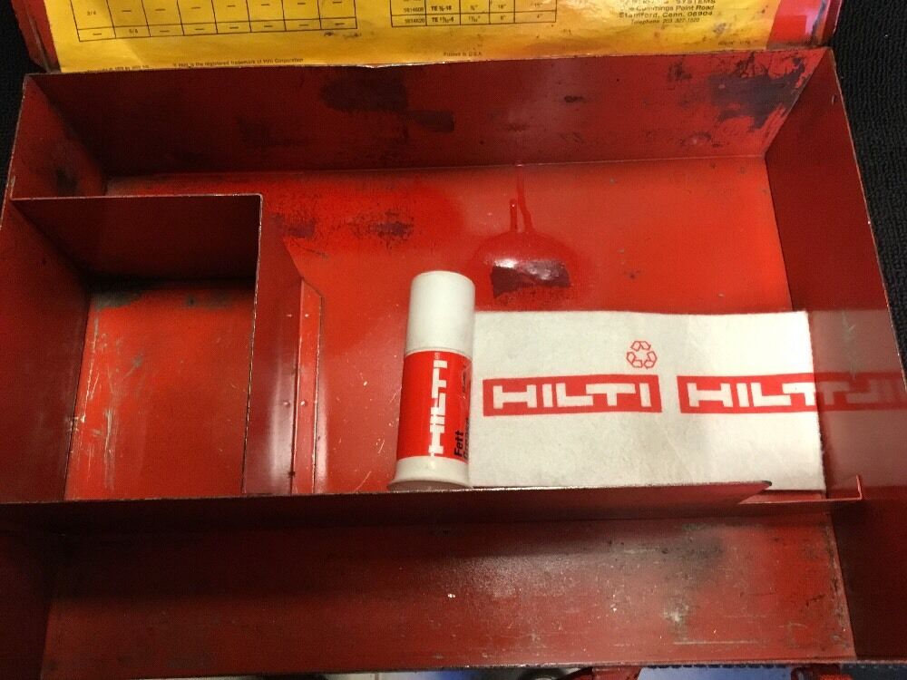 HILTI ORIGINAL CASE TE 17 (CASE ONLY), PREOWNED, FREE HILTI GREASE