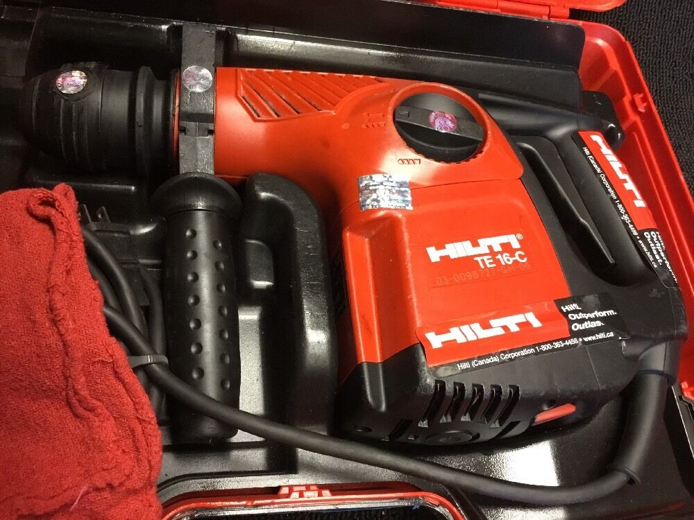 HILTI TE 16-C, GREAT CONDITION, FREE BITS, CHISELS, COFFEE MUG