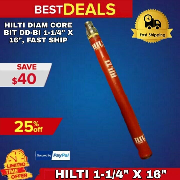 HILTI DIAM CORE BIT DD-BI 1-1/4" X 16", BRAND NEW