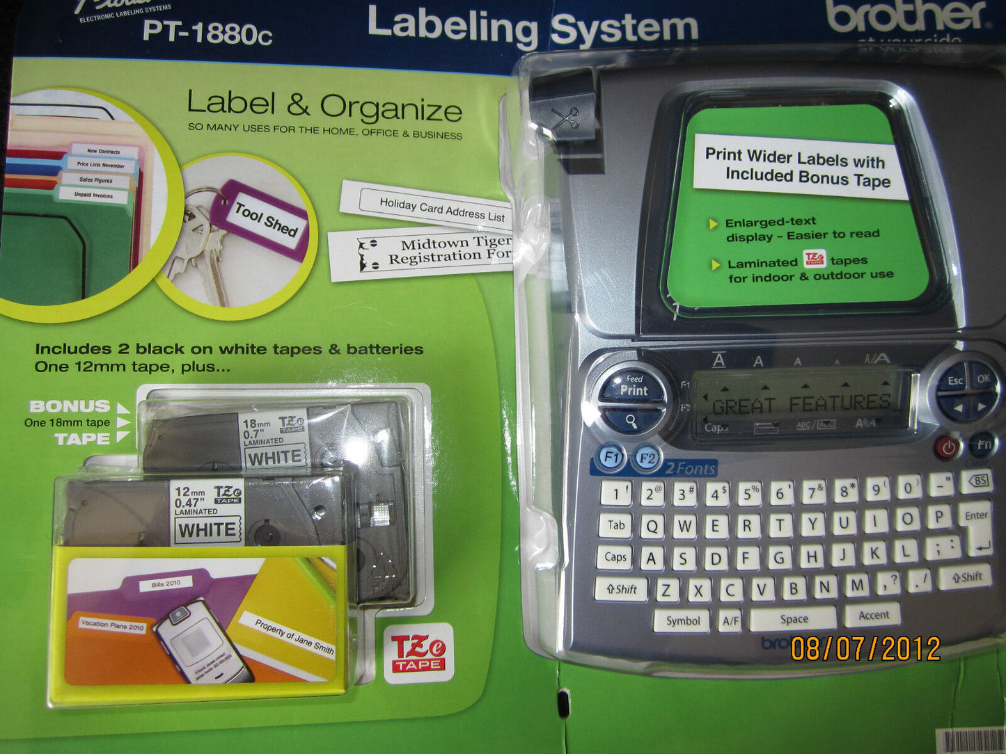 Brother P-touch Labeling System PT-1880c New in Package