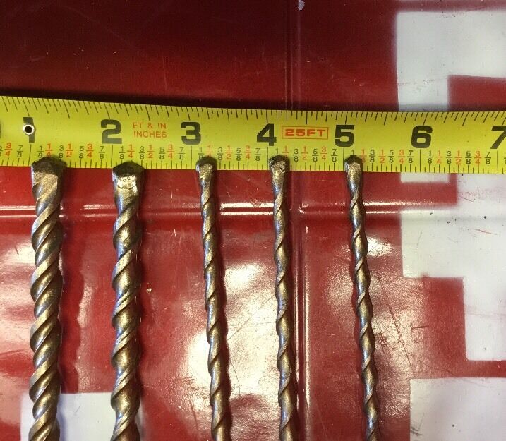 HILTI DRILL BIT 1/4", 3/8" SDS PLUS, SET OF 5