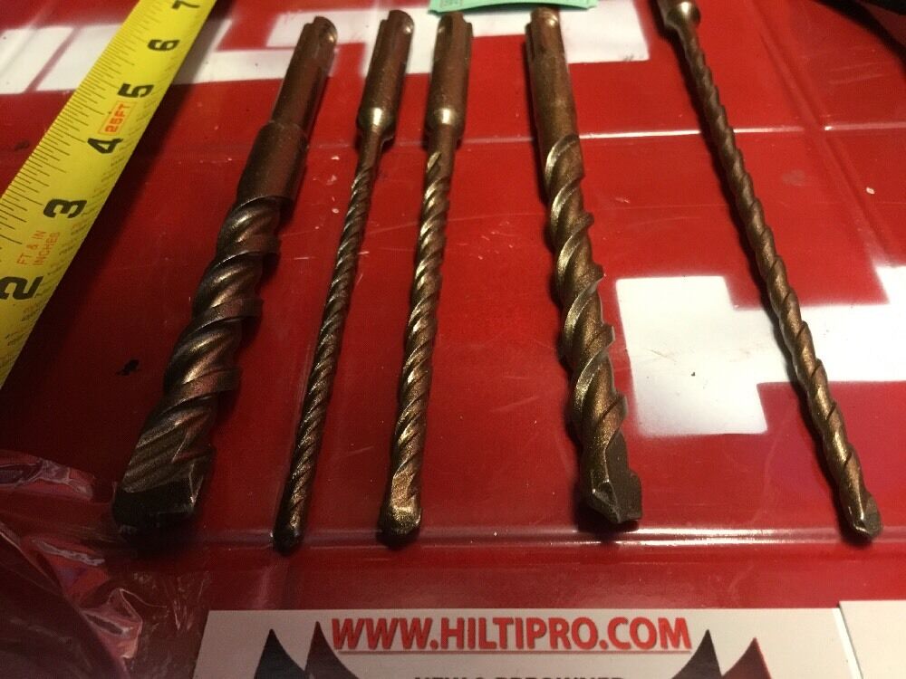 HILTI DRILL BIT 1/2", 1/4", 3/8" SDS PLUS, SET OF 5