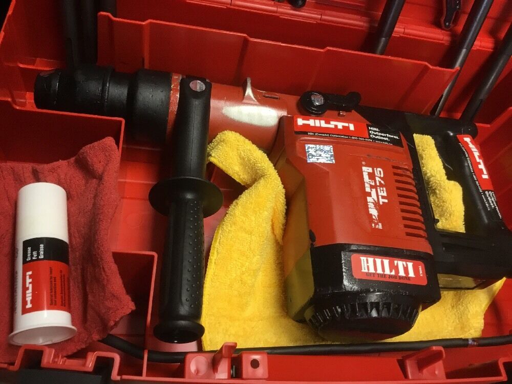 HILTI TE 75 HAMMER DRILL, PREOWNED, FREE BITS & EXTRAS