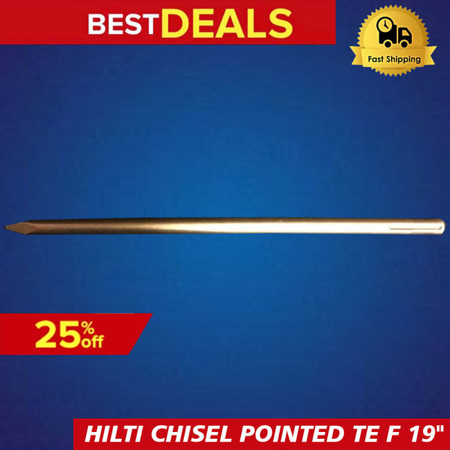 HILTI CHISEL POINTED TE F 19" (SDS MAX), PREOWNED, TE 52, TE 55, TE 60, TE 72