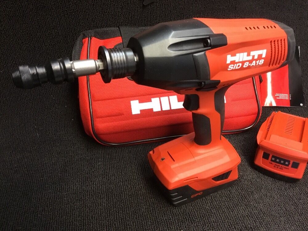 HILTI SID 8-A18 CORDLESS DRIVER, NEW, FREE BITS, 2 BATTERIES, COMPLETE,