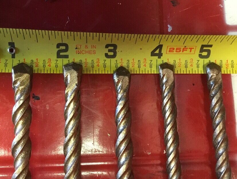 HILTI DRILL BIT 3/8", 5/16" SDS PLUS, SET OF 5