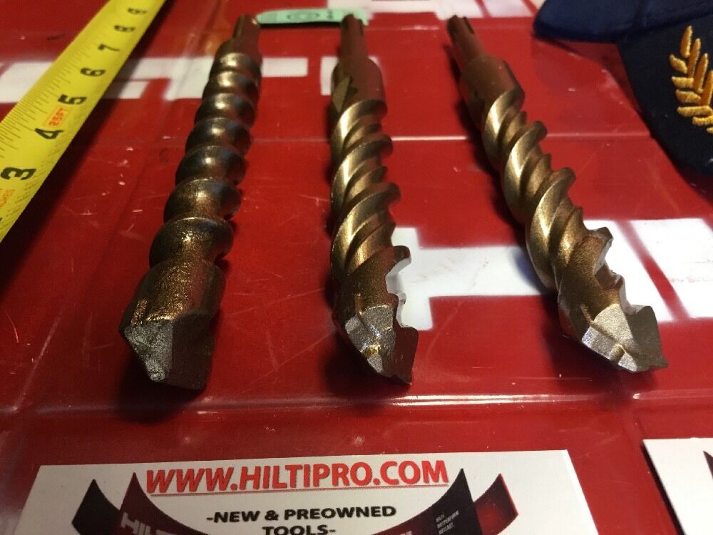 HILTI DRILL BIT 3/4" X 8" SDS PLUS SET OF 3,,