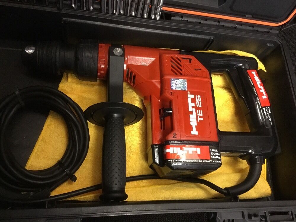 HILTI TE 25, PREOWNED, FREE THERMO, DRILL BITS, A LOT OF EXTRAS