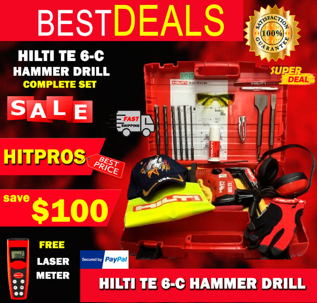 HILTI TE 6-C, PREOWNED, FREE EXTRAS