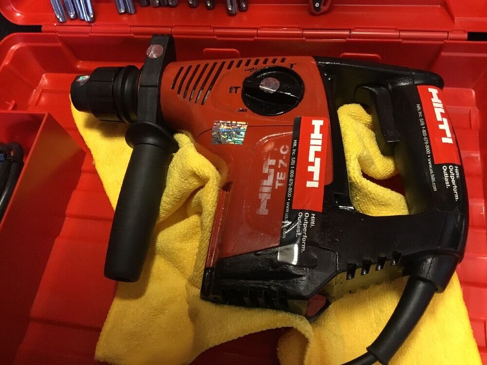 HILTI TE 7-C, PREOWNED, FREE COFFEE MUG, BITS