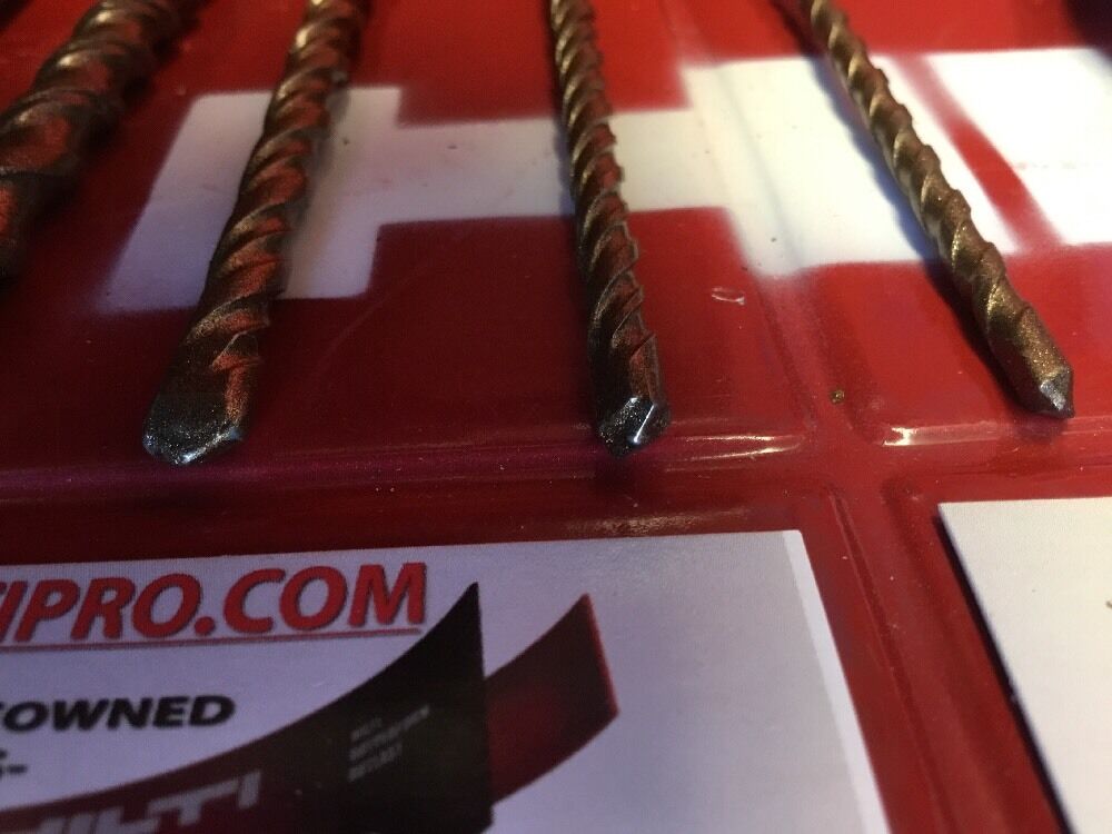 HILTI DRILL BIT 1/2", 1/4", 3/8" SDS PLUS, FREE EXTRAS, SET OF 5,