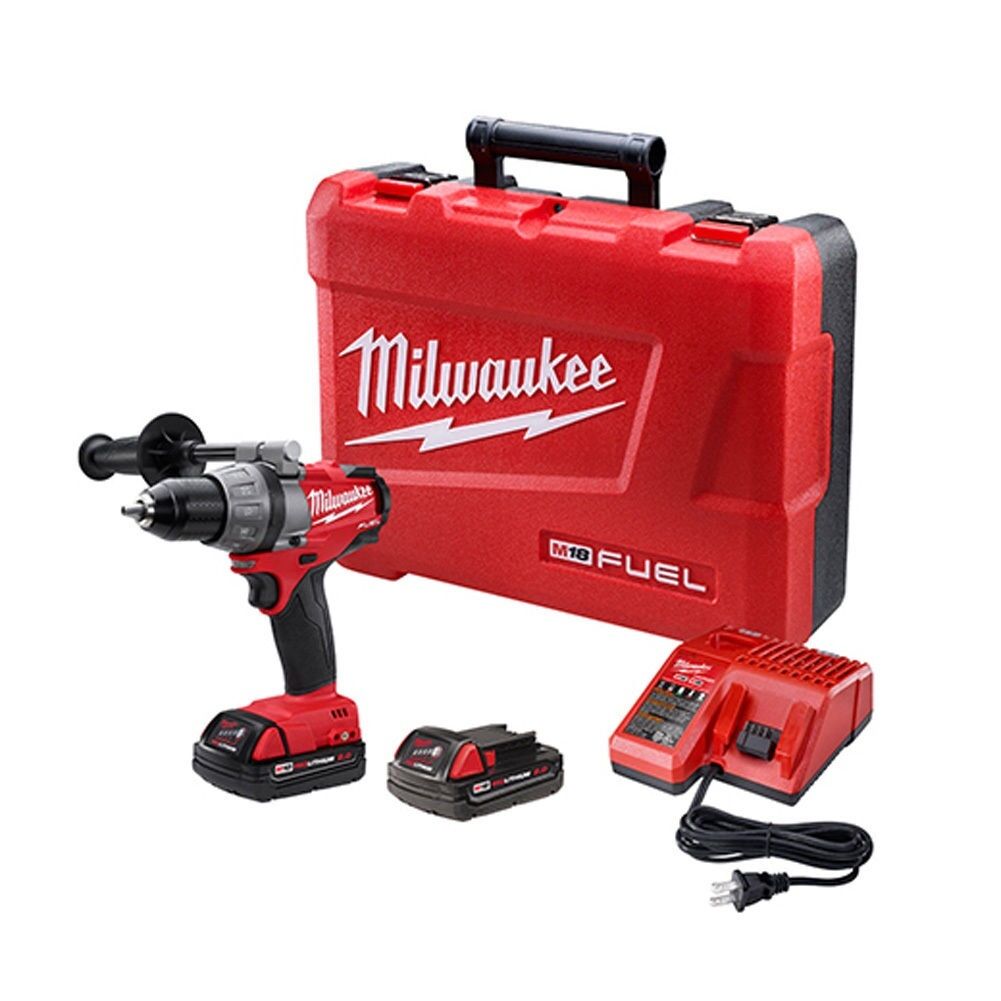 MILWAUKEE M18 FUEL DRILL DRIVER KIT W/2 CMPT BAT, BRAND NEW, FAST SHIP