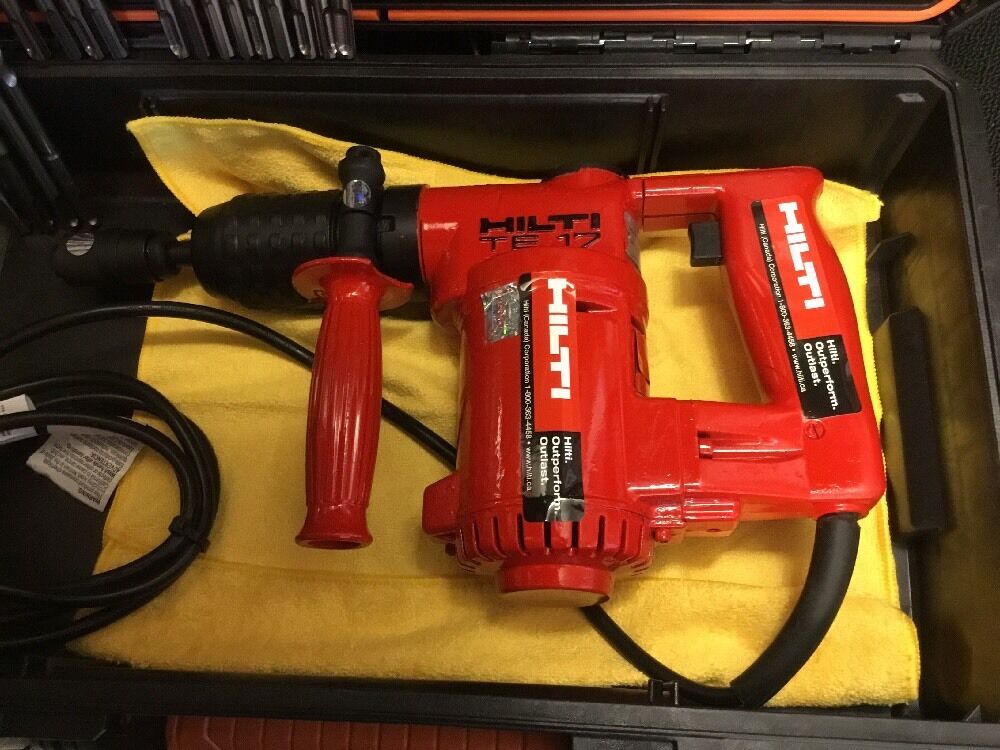 HILTI TE 17, PREOWNED, FREE LASER METER, BITS, A LOT OF EXTRAS,