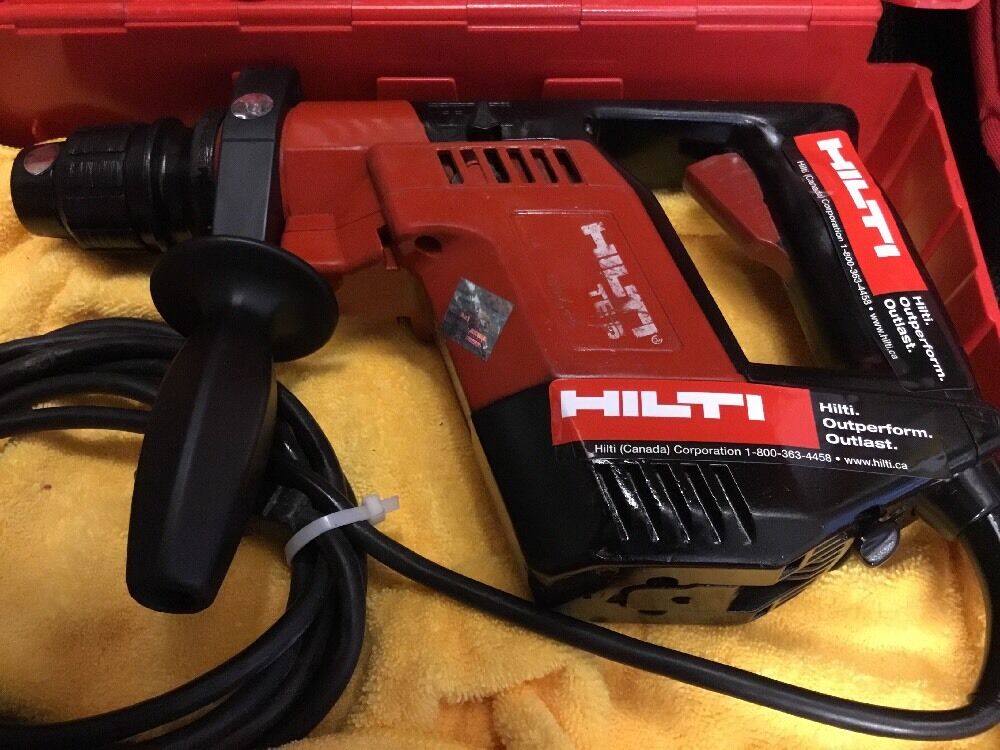 HILTI TE 5 PREOWNED, FREE COFFEE MUG, BITS, LOT OF EXTRAS