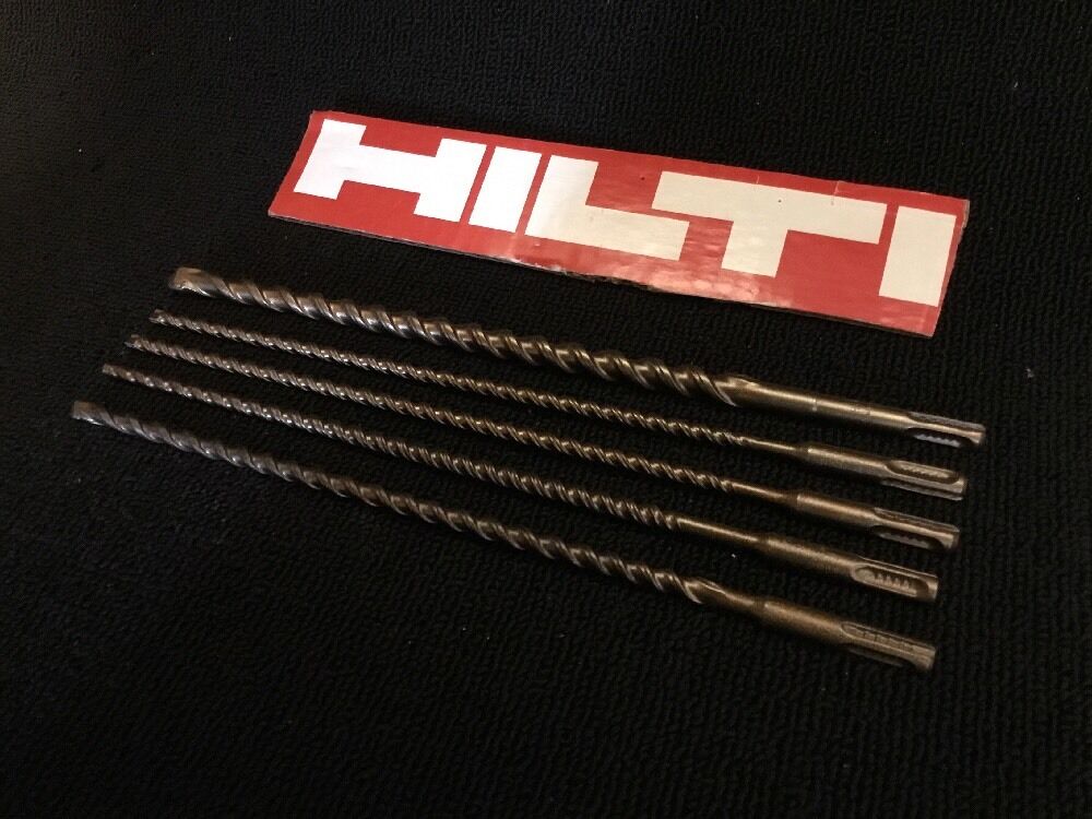 HILTI SET OF BITS SDS PLUS 1/2", 1/4", 5/16" PREOWNED, FREE HAT