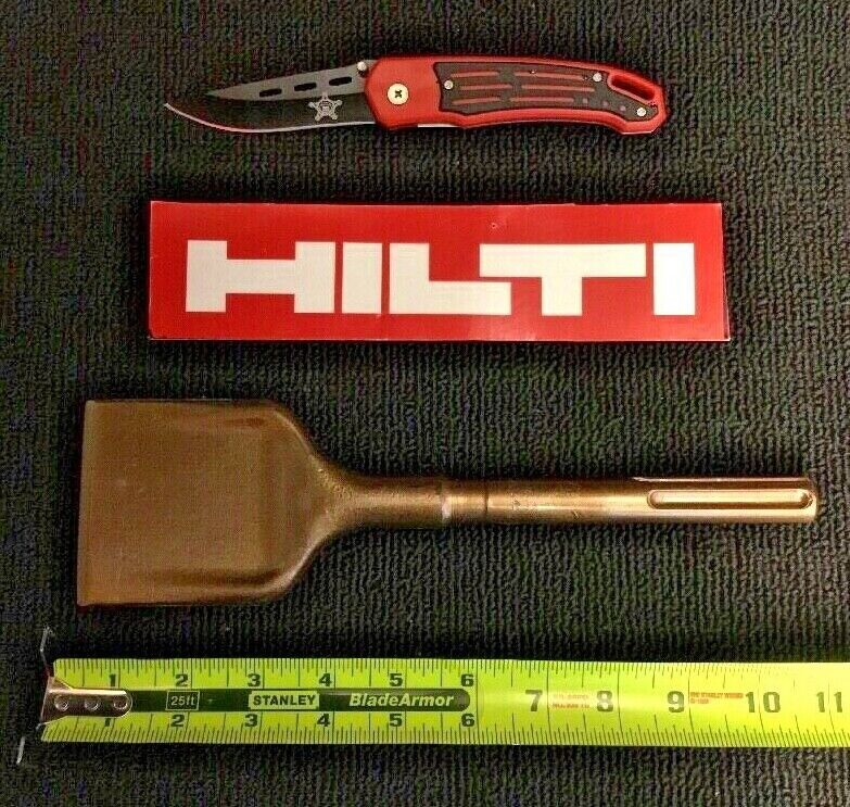 HILTI CHISEL FLAT SDS MAX 3-1/8" X 11" PREOWNED