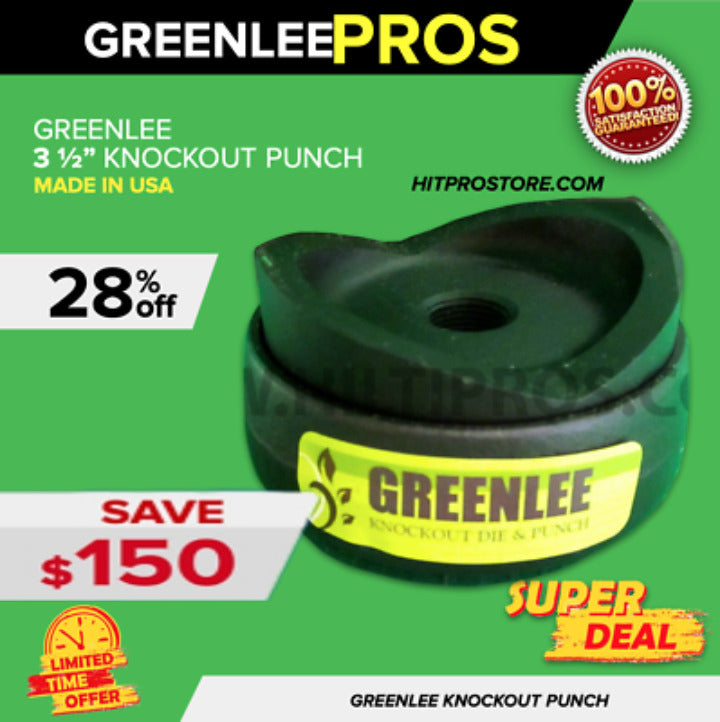 3' 1/2   Greenlee Knockout Punch Die Set