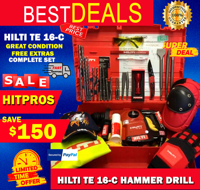 HILTI TE 16-C, GREAT CONDITION, FREE EXTRAS