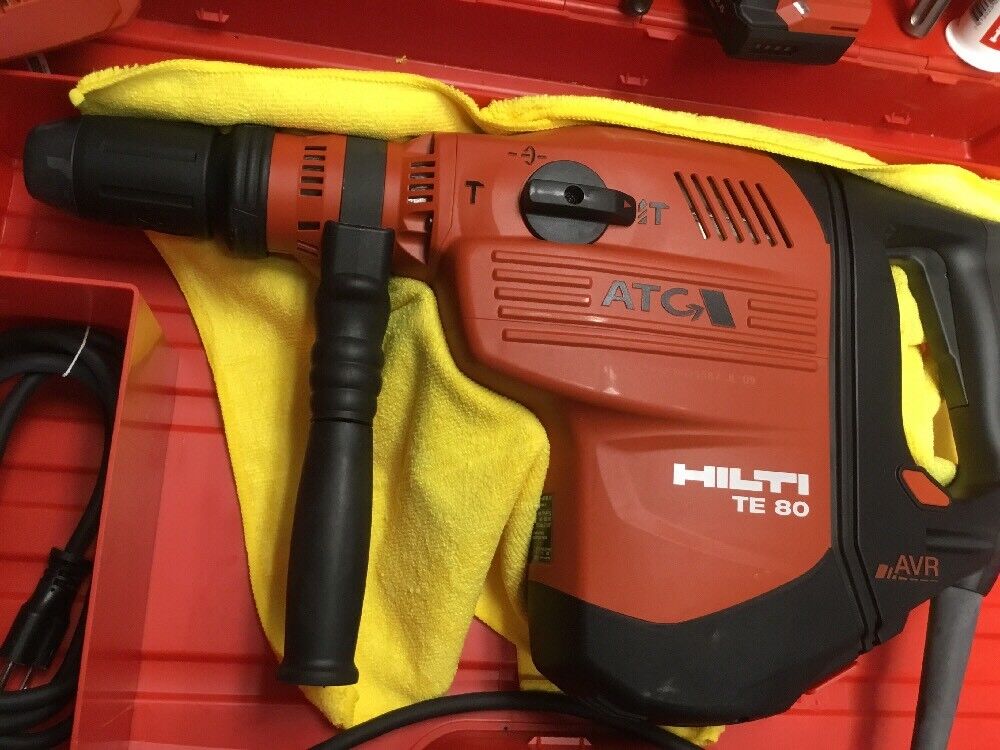 HILTI TE 80 ATC AVR, NEW, FREE SID 2-A DRIVER, BITS, CHISELS, EXTRAS, FAST SHIP