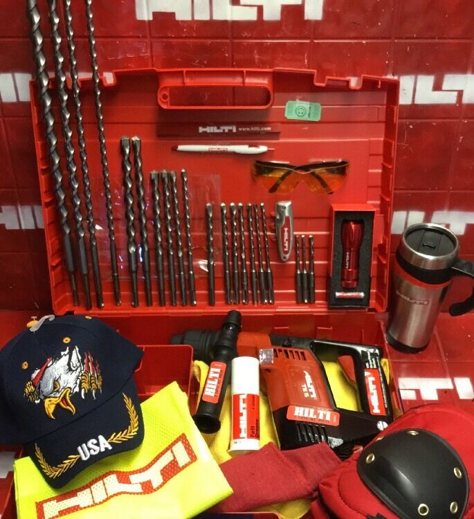 HILTI TE 5 HAMMER DRILL, FREE HILTI COFFE MUG, LOADED BITS