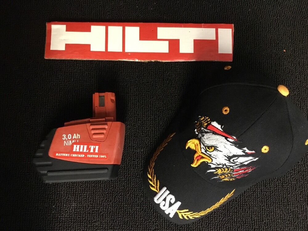 HILTI BATTERY SFB 155 3.0 AH, DISPLAY, FREE HAT INCLUDED