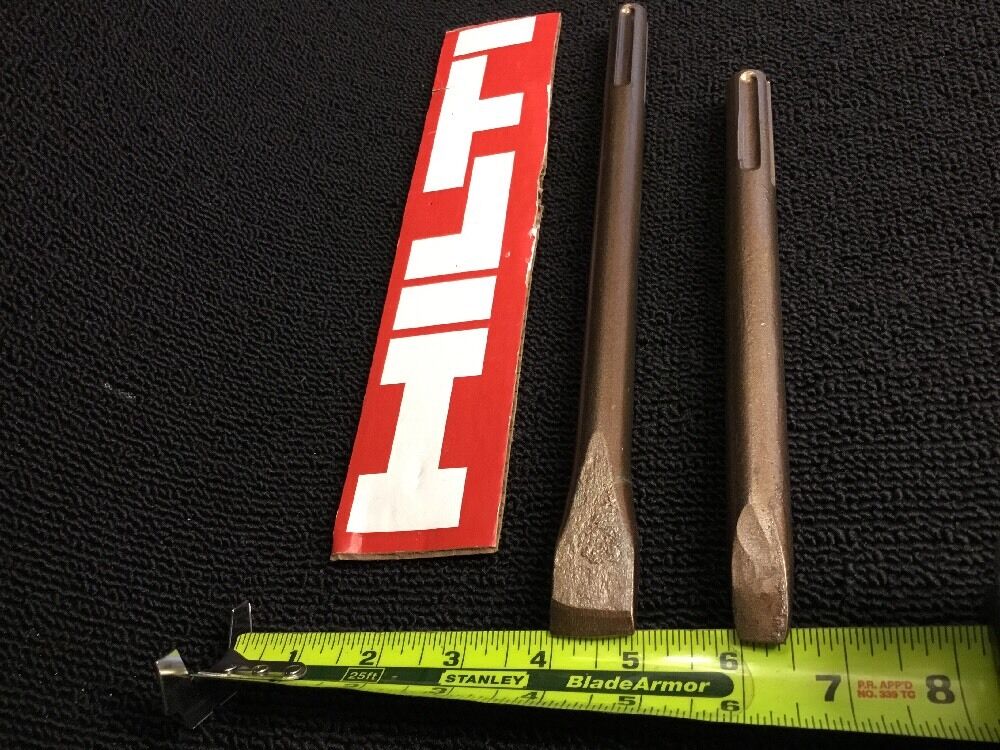 HILTI CHISEL SDS MAX SET FLAT 7/8" AND FLAT 1/2", PREOWNED