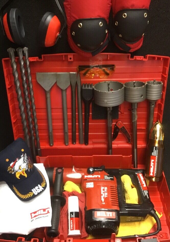 HILTI TE 75 HAMMER DRILL, PREOWNED, FREE BITS & EXTRAS