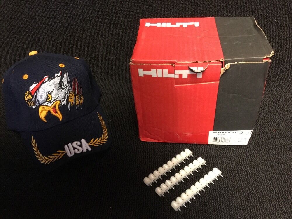 HILTI X-U 15 MX SP (5/8") Collated Fastener, Box 1000 Units, Free Hat, Fast Ship