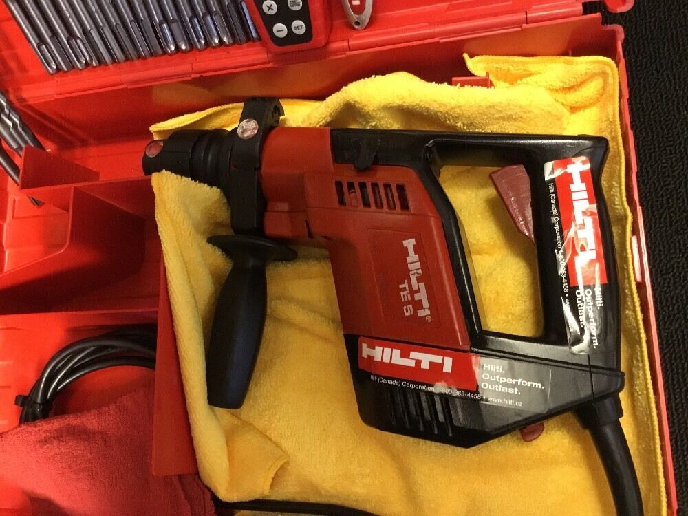 HILTI TE 5 PREOWNED, FREE LASER METER, BITS AND EXTRAS