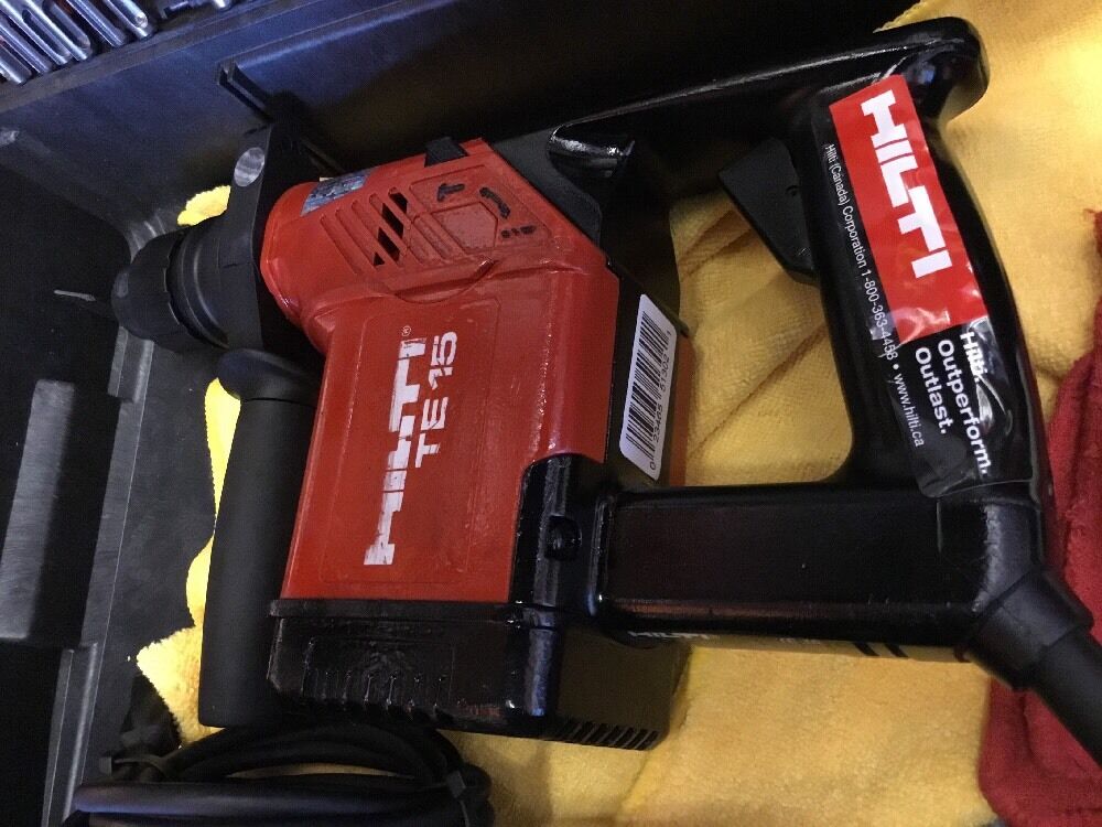 HILTI TE 15 PREOWNED, FREE LASER METER, BITS AND EXTRAS