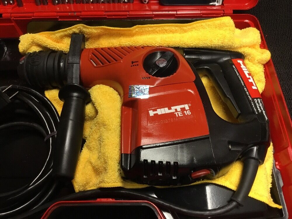 HILTI TE 16 HAMMER DRILL, PREOWNED, FREE TABLET, BITS, EXTRAS