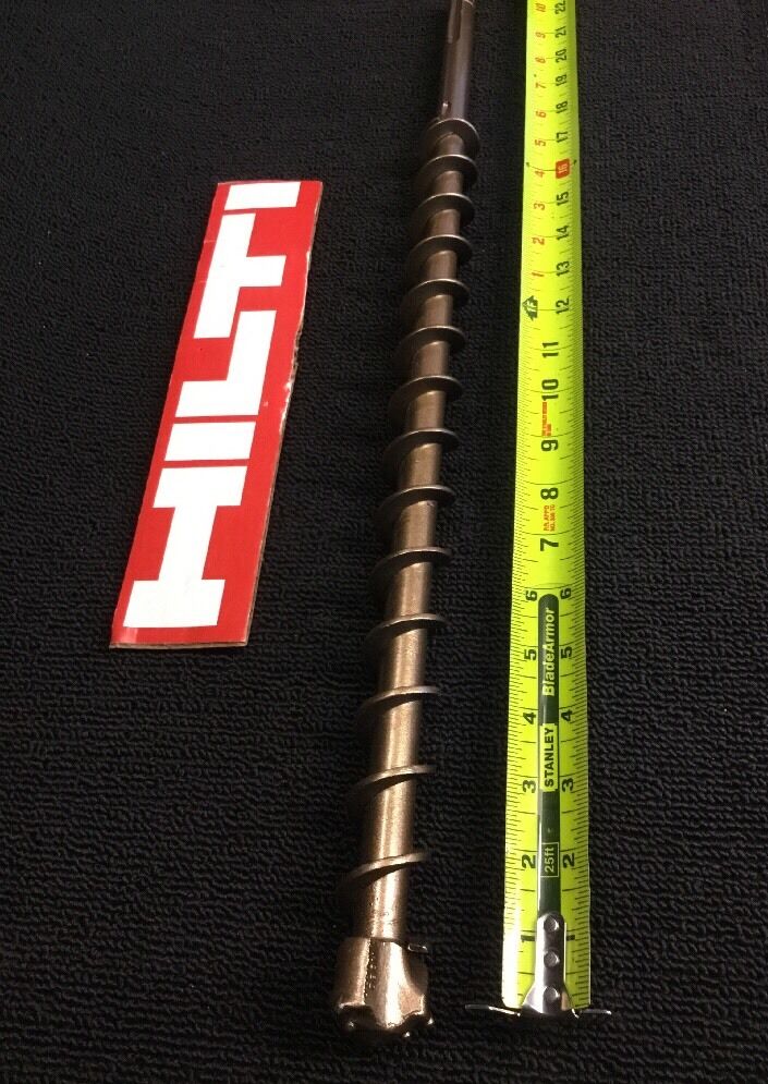 HILTI BIT TE F 1-1/2" X 23" PREOWNED, TE 52, TE 60, TE 72, TE 92