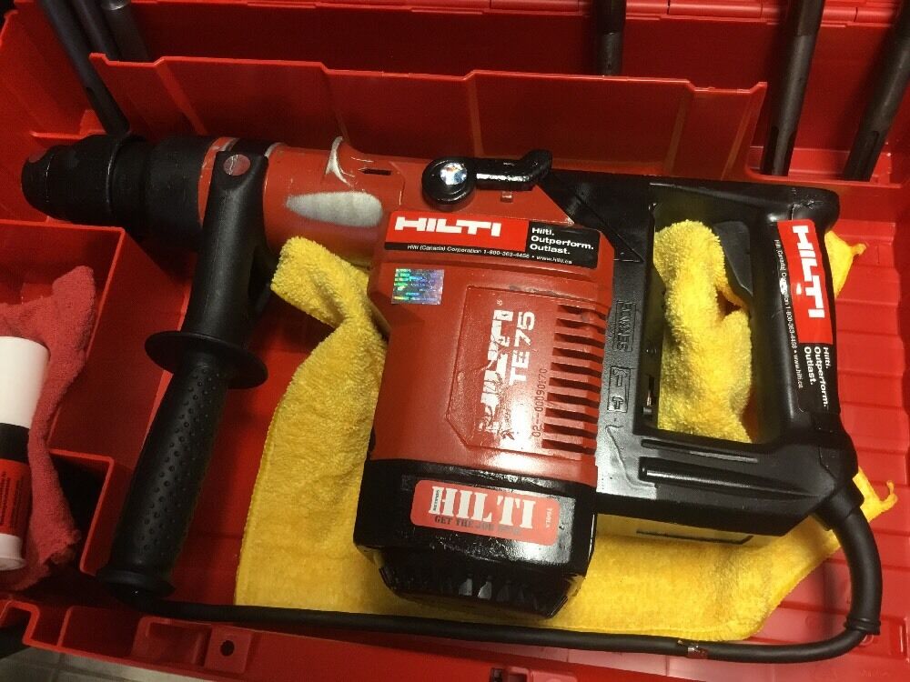 HILTI TE 75 HAMMER DRILL, PREOWNED, FREE BITS & EXTRAS