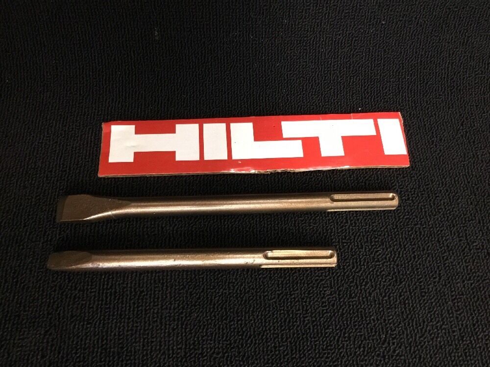 HILTI CHISEL SDS MAX SET FLAT 7/8" AND FLAT 1/2", PREOWNED