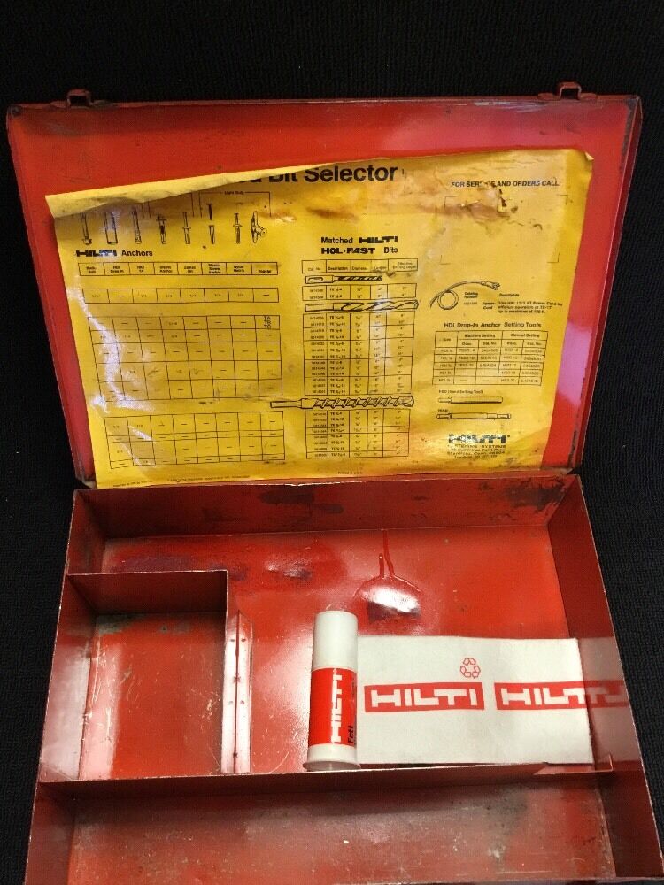 HILTI ORIGINAL CASE TE 17 (CASE ONLY), PREOWNED, FREE HILTI GREASE