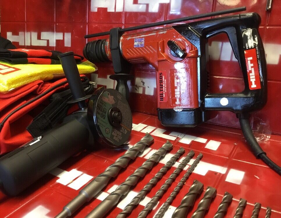 HILTI TE 35, PREOWNED, VERY STRONG, FREE BITS & CHISELS, GRINDER