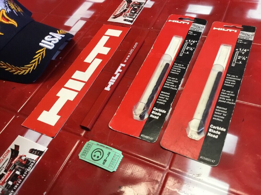 HILTI DRILL BIT TM 1/4" X 4", SET OF 2