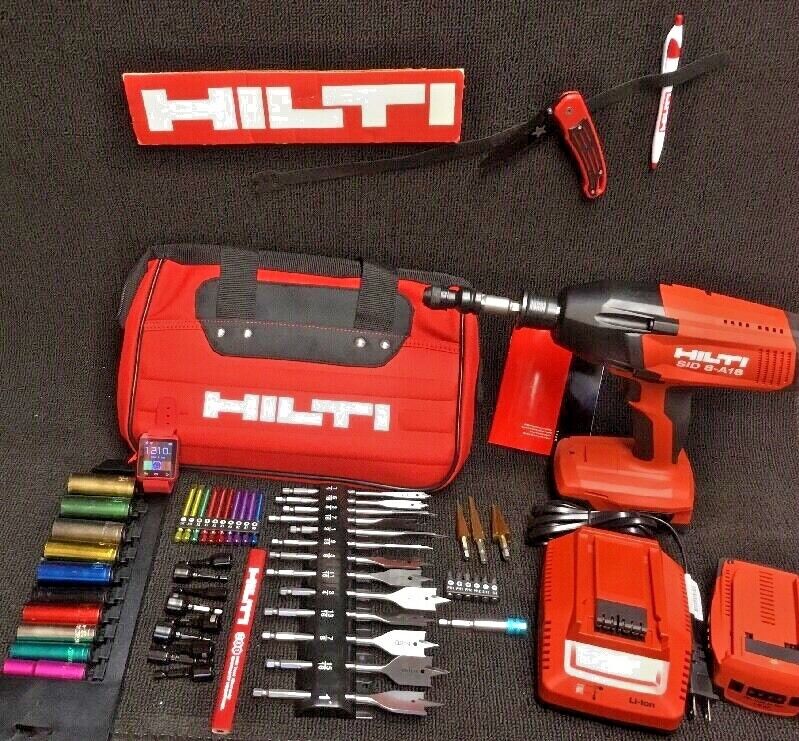 HILTI SID 8-A18 CORDLESS DRIVER, NEW, FREE SMART WATCH, COMPLETE SET