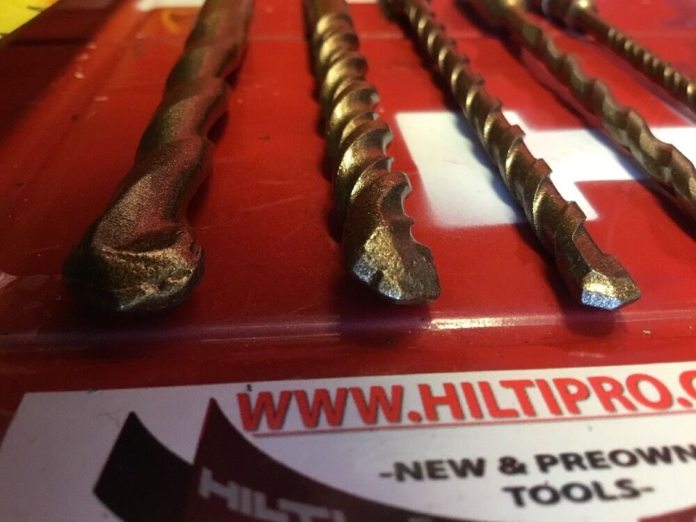 HILTI DRILL BIT 1/2", 3/8", 1/4" SDS PLUS, SET OF 5