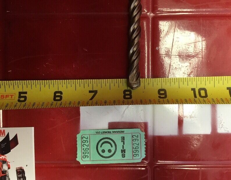 HILTI BIT SDS PLUS 3/8" x 12" PREOWNED