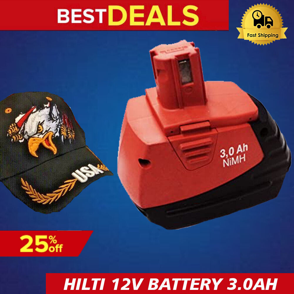 HILTI BATTERY SFB 155 3.0 AH, DISPLAY, FREE HAT INCLUDED