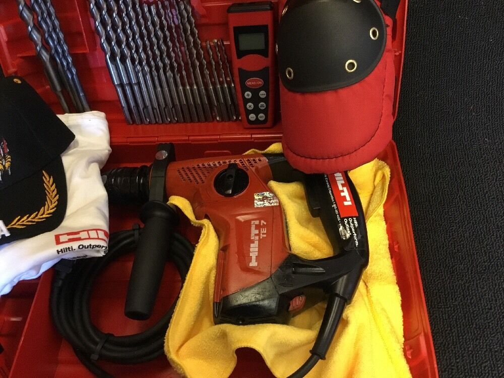 HILTI TE 7,PREOWNED, FREE LASER METER, BITS,  A LOT OF EXTRAS